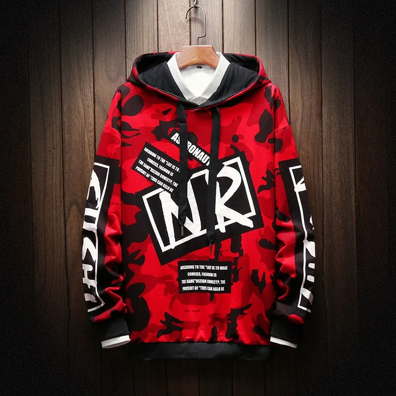 Men's Autumn Casual Long Sleeved Hooded Sweatshirt