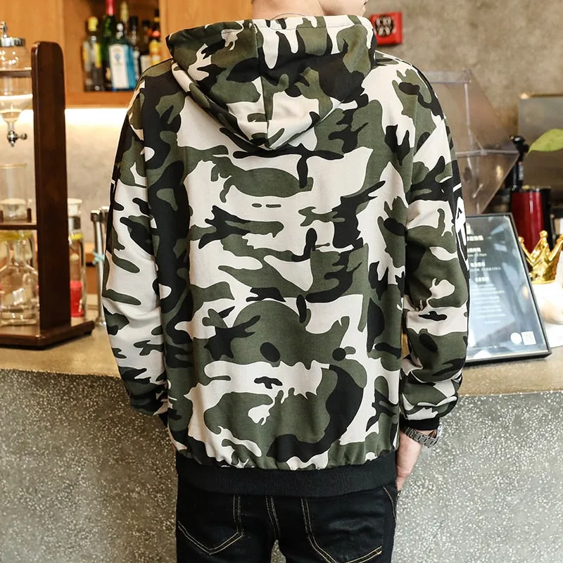 Men's Autumn Casual Long Sleeved Hooded Sweatshirt