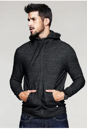 Men's Autumn Casual Zippered Hooded Sweatshirt