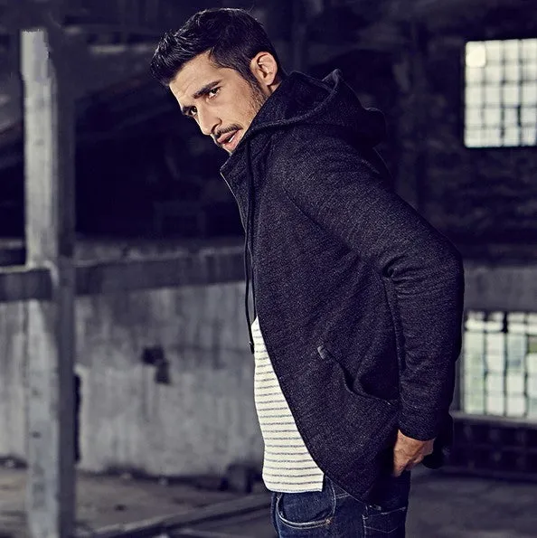 Men's Autumn Casual Zippered Hooded Sweatshirt