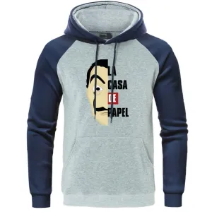 Men's Autumn Hooded Sweatshirt "La Casa De Papel"