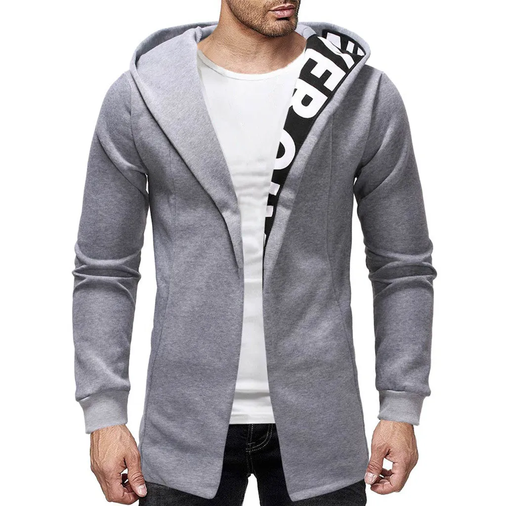 Men's Autumn/Winter Casual Long Hoodie