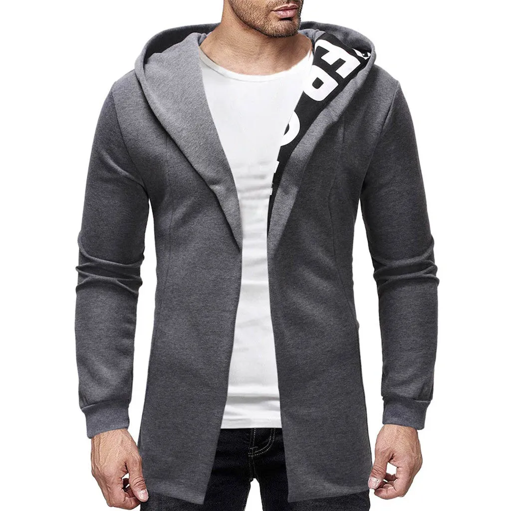 Men's Autumn/Winter Casual Long Hoodie