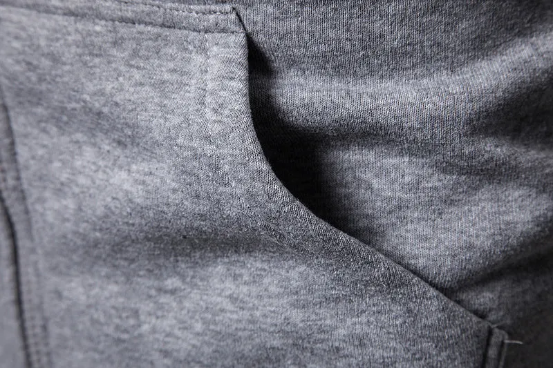 Men's Autumn/Winter Fleece Thick Hoodie With Zipper