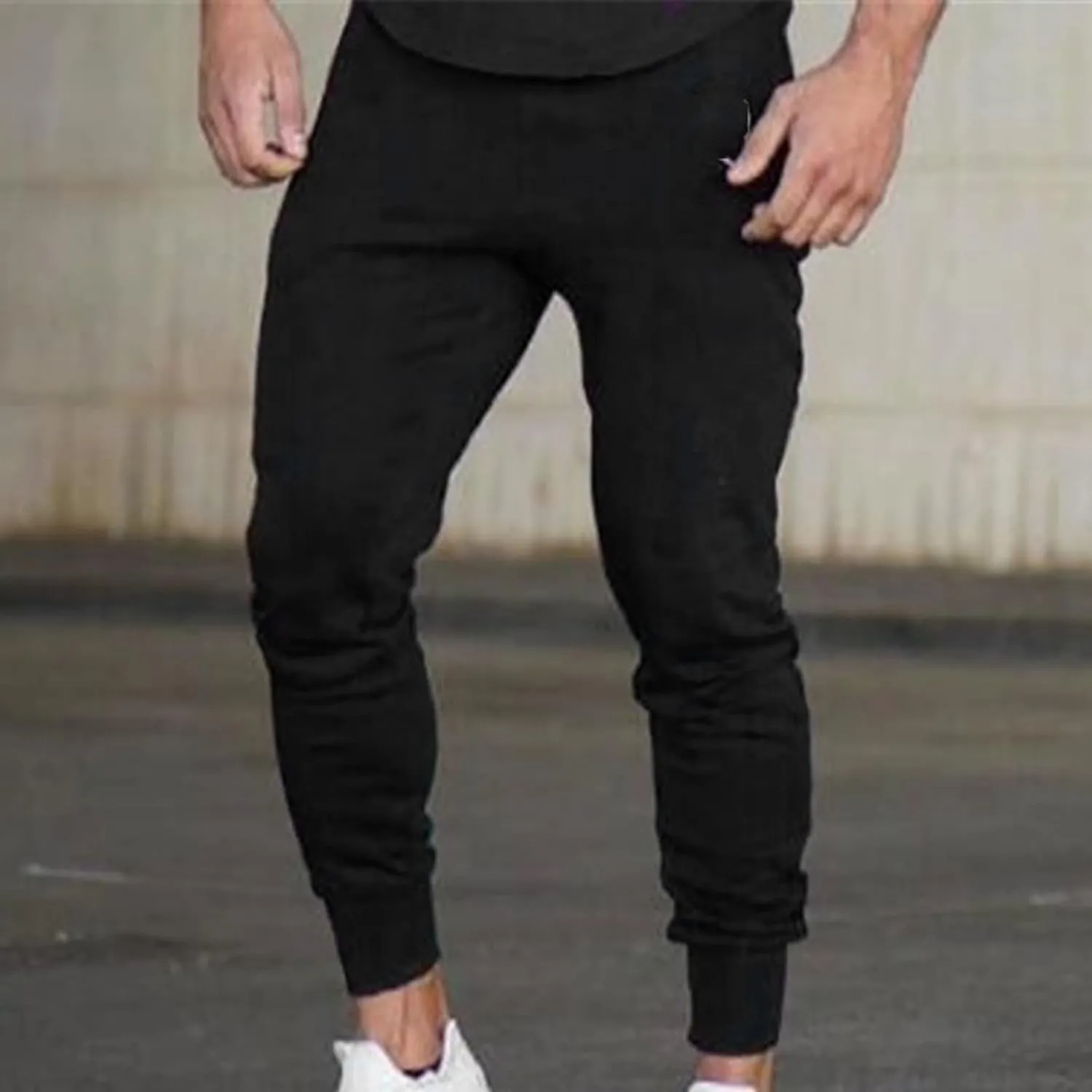Men's Cargo Sweatpants Workout Trousers Elastic Waist Outdoor Pants Men's Premium Relaxed Fit Straight Leg Cargo Pant