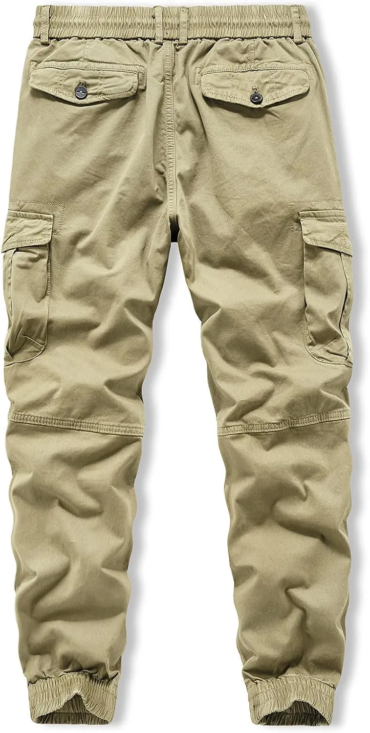 Men's Casual Hiking Cargo Work Pants Ripstop Tactical Pants Fishing Travel Climbing Outdoor Pants Jogger Sweatpants