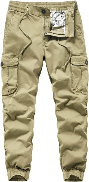 Men's Casual Hiking Cargo Work Pants Ripstop Tactical Pants Fishing Travel Climbing Outdoor Pants Jogger Sweatpants