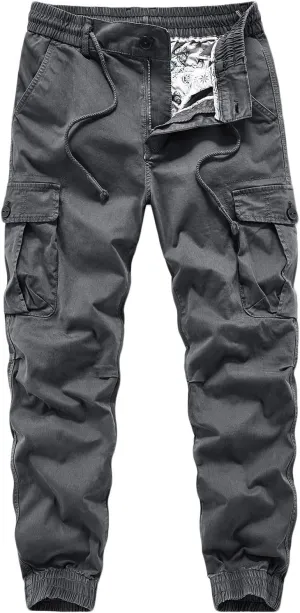 Men's Casual Hiking Cargo Work Pants Ripstop Tactical Pants Fishing Travel Climbing Outdoor Pants Jogger Sweatpants