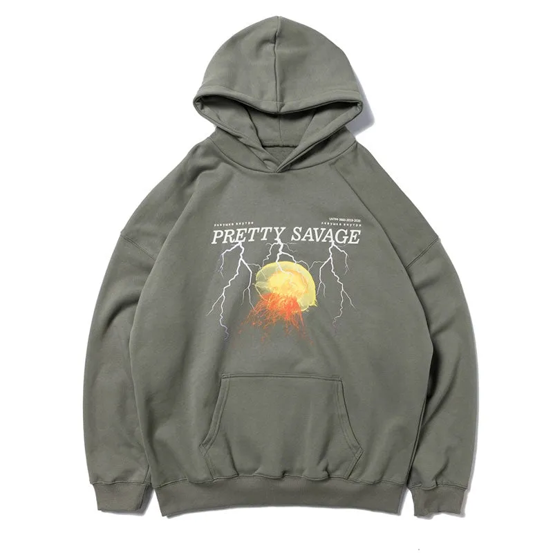 Men's Casual Hooded Sweatshirt "Pretty Savage"