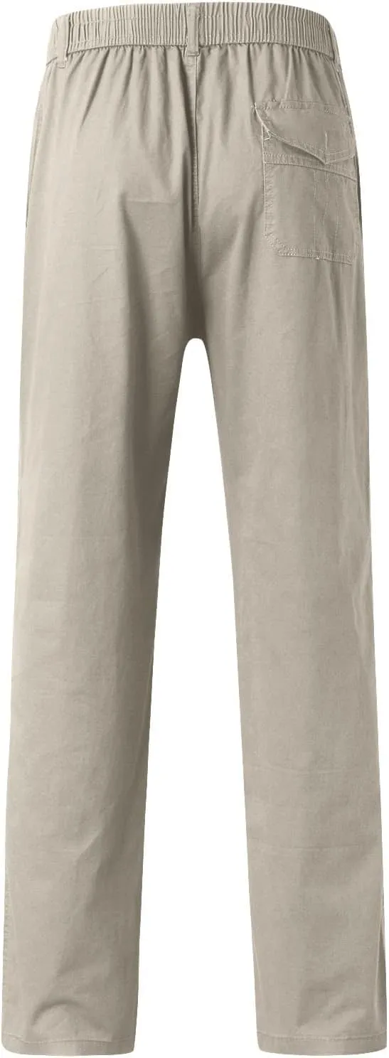 Men's Casual Pants Water Resistant Quick Dry Trousers Hiking Travel Outdoor Pants Soft Straight Sweatpants