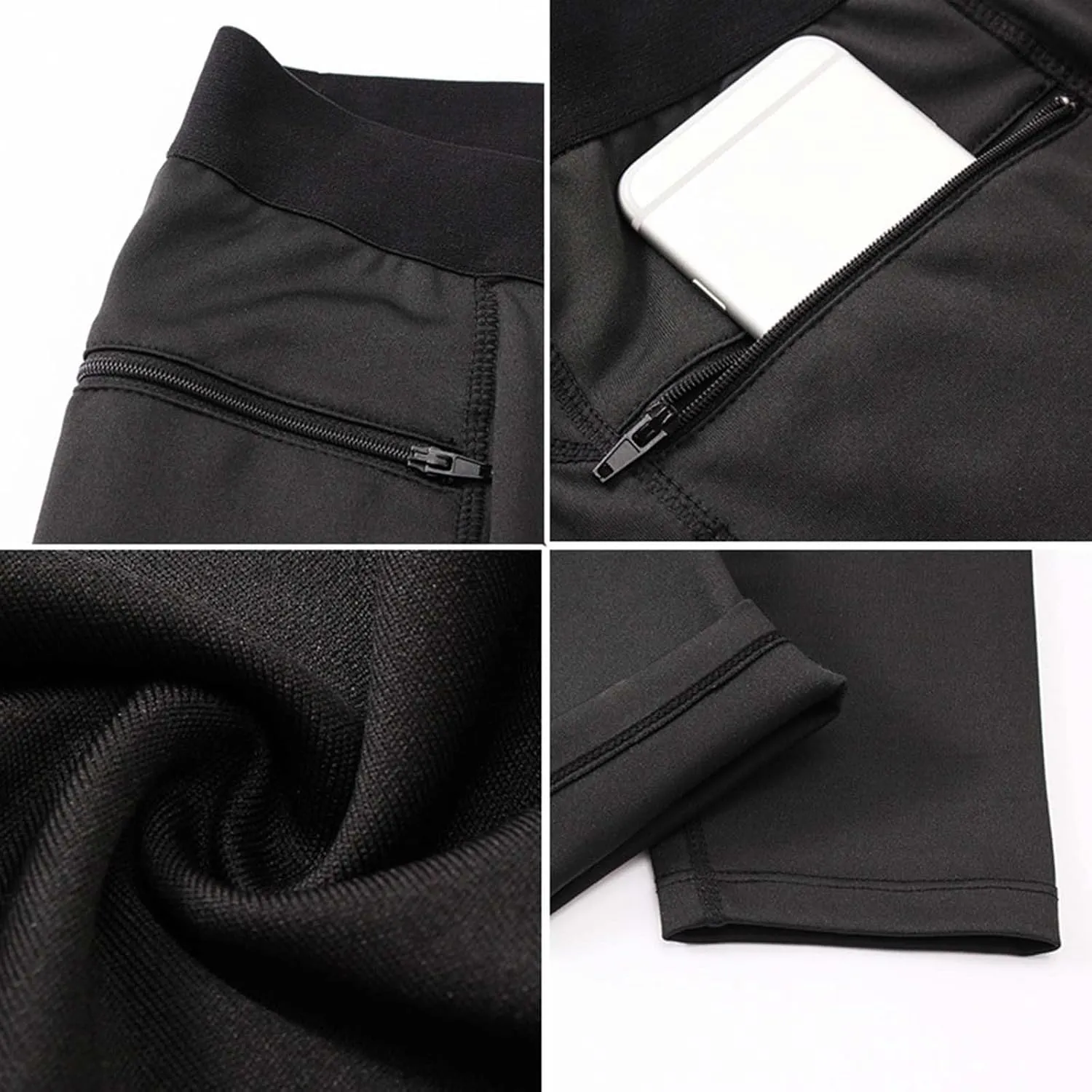 Men's Compression Pants Leggings Athletic Workout Basketball Baselayer Pants Thermal Premium Running Sports Tights