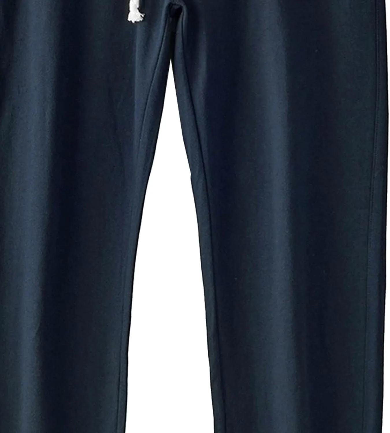 Men's Cotton Basic Comfort Outdoor Pants Straight Leg Drawstring Baggy Trousers Solid Casual Stretch Atletic Pants
