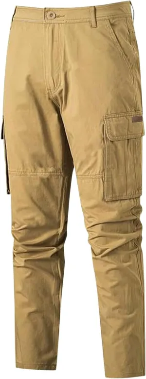 Mens Drawstring Cargo Trousers Casual Joggers Gym Sweatpants Tactical Combat Cargo Work Pants Outdoor Pants