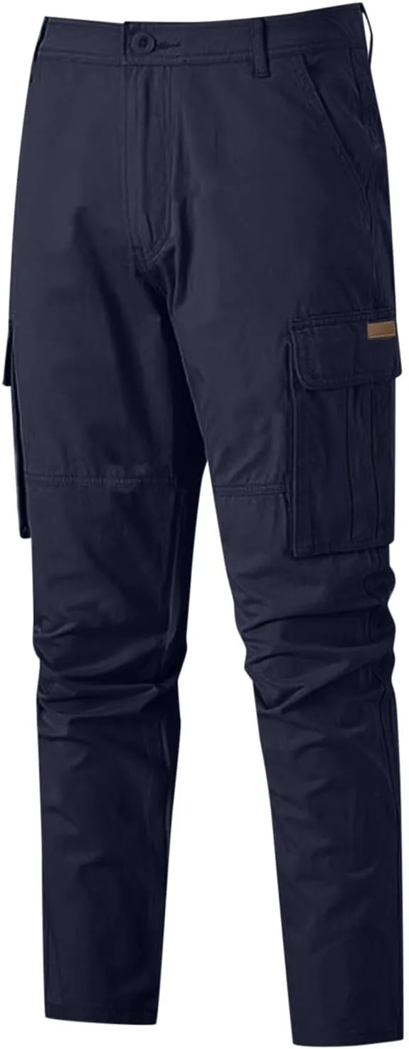 Mens Drawstring Cargo Trousers Casual Joggers Gym Sweatpants Tactical Combat Cargo Work Pants Outdoor Pants