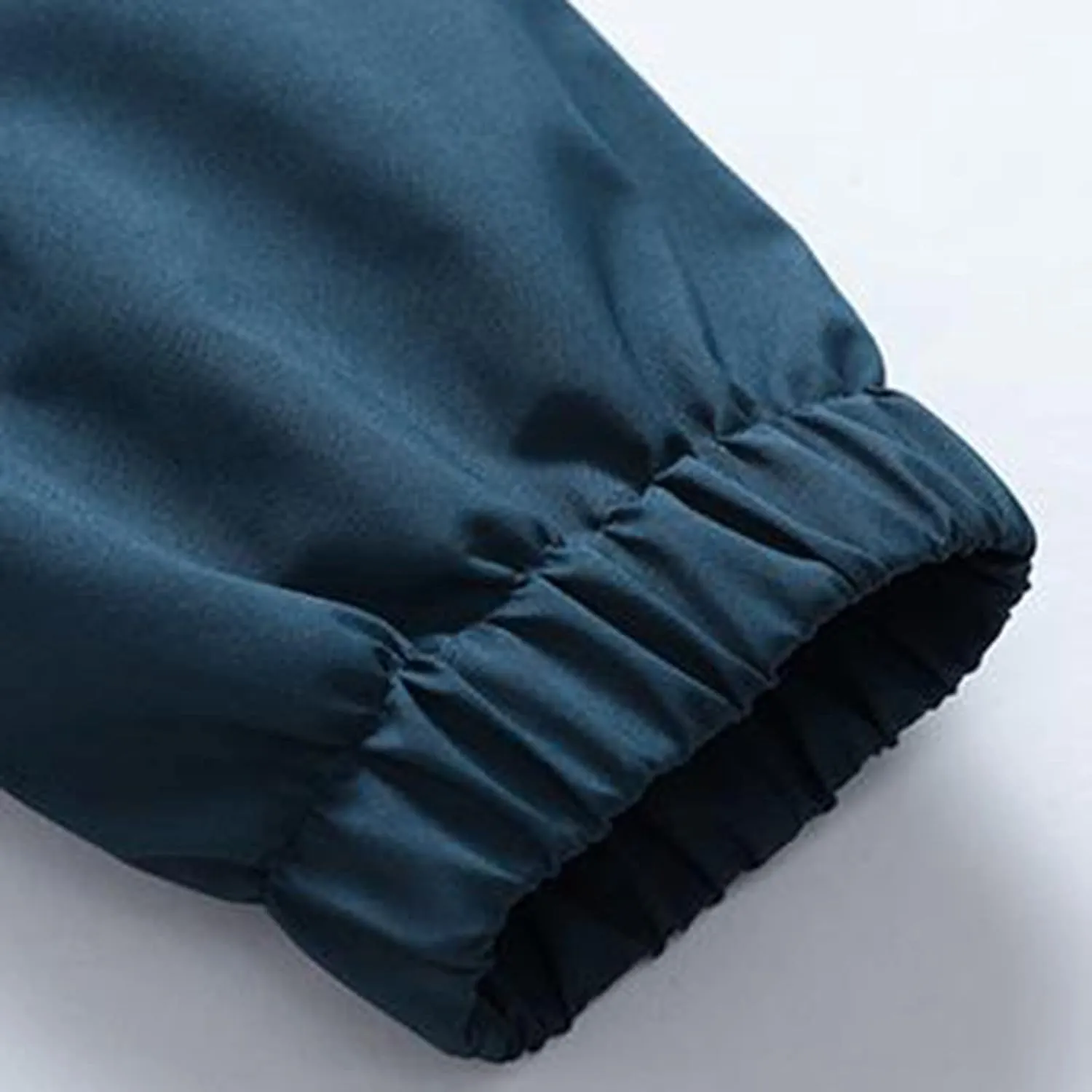 Men's Fall Shrinkable Hooded Jacket Windproof Breathable Coats Solid Color Lightweight Waterproof Outdoor Tops