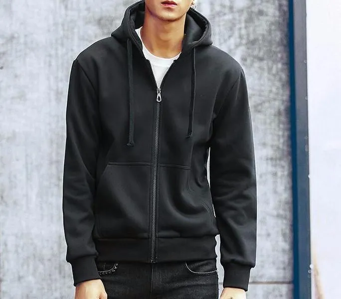 Men's Fashion Solid Casual Slim Fit Hoodie