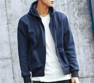 Men's Fashion Solid Casual Slim Fit Hoodie