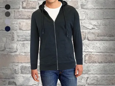 Men's Fleece-Lined Zip Sweater Hoodie