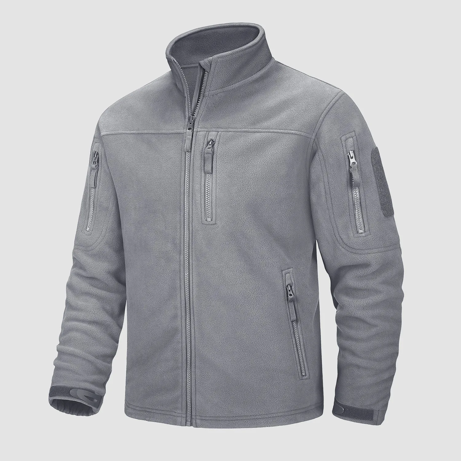 Men's Fleece Tactical Jacket Stand Collar Military Field Jackets