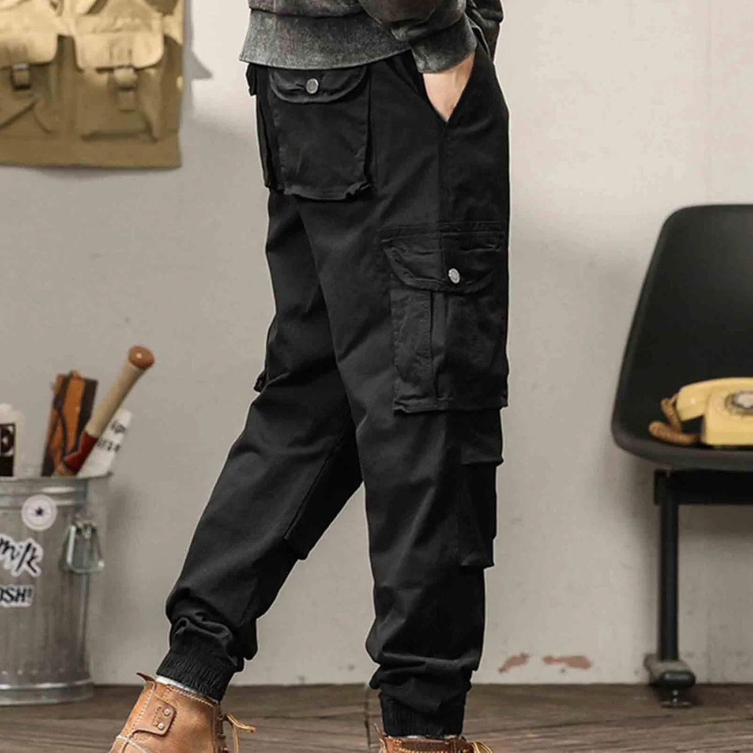 Mens Hiking Pants Water Resistant Tactical Pants Lightweight Military Pant Outdoor Work Cargo Pants Multi Pocket