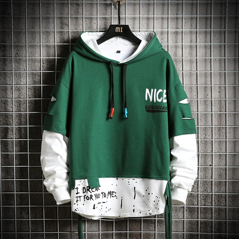 Men's Hooded Sweatshirt "Nice"