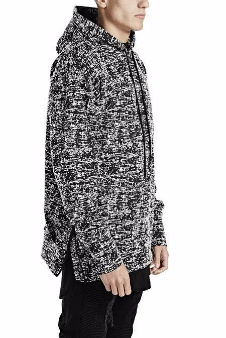 Men's Hooded Sweatshirt With Dropped Shoulders