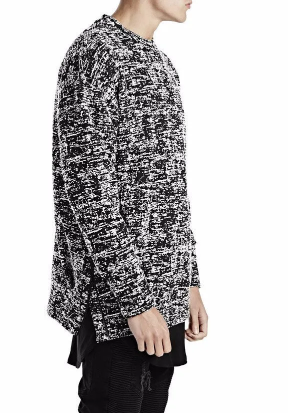 Men's Hooded Sweatshirt With Dropped Shoulders