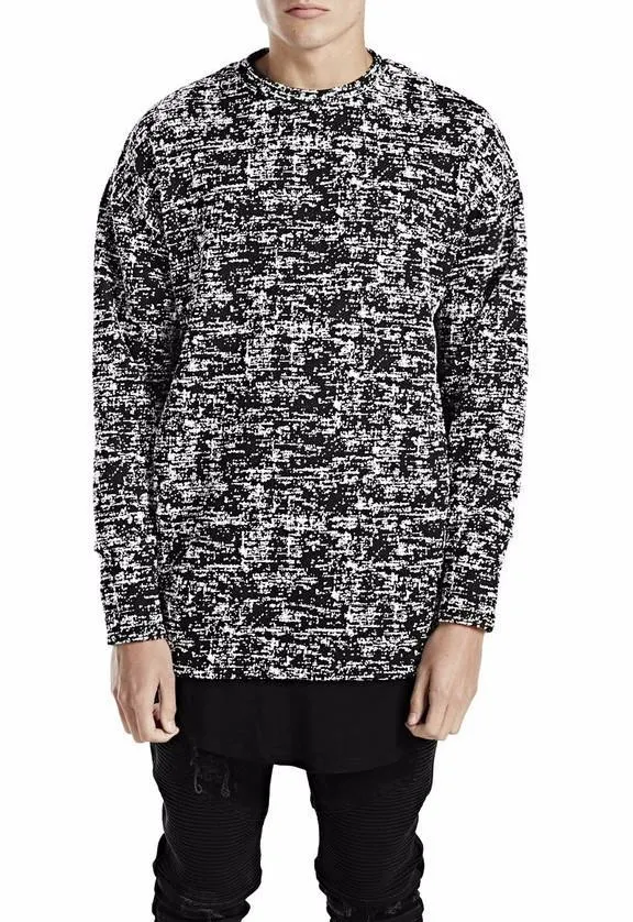 Men's Hooded Sweatshirt With Dropped Shoulders