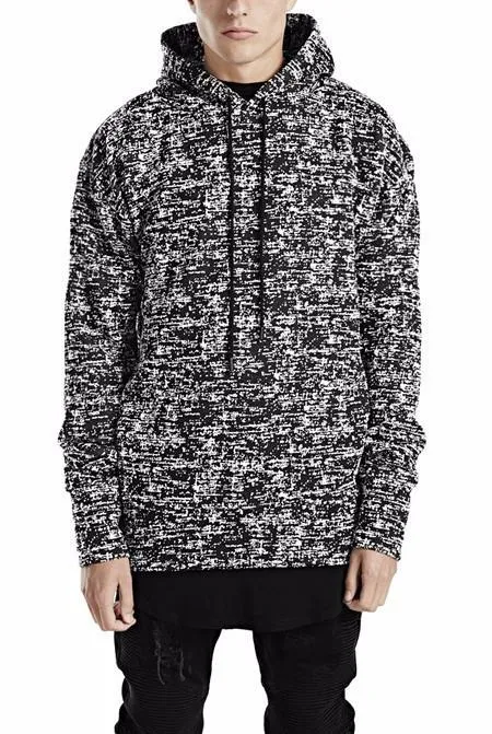 Men's Hooded Sweatshirt With Dropped Shoulders