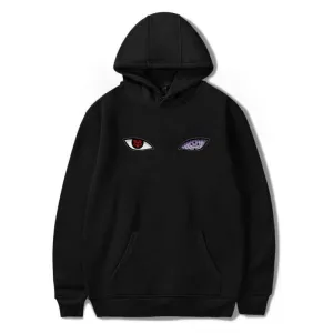 Men's Hooded Sweatshirt With Eyes Print
