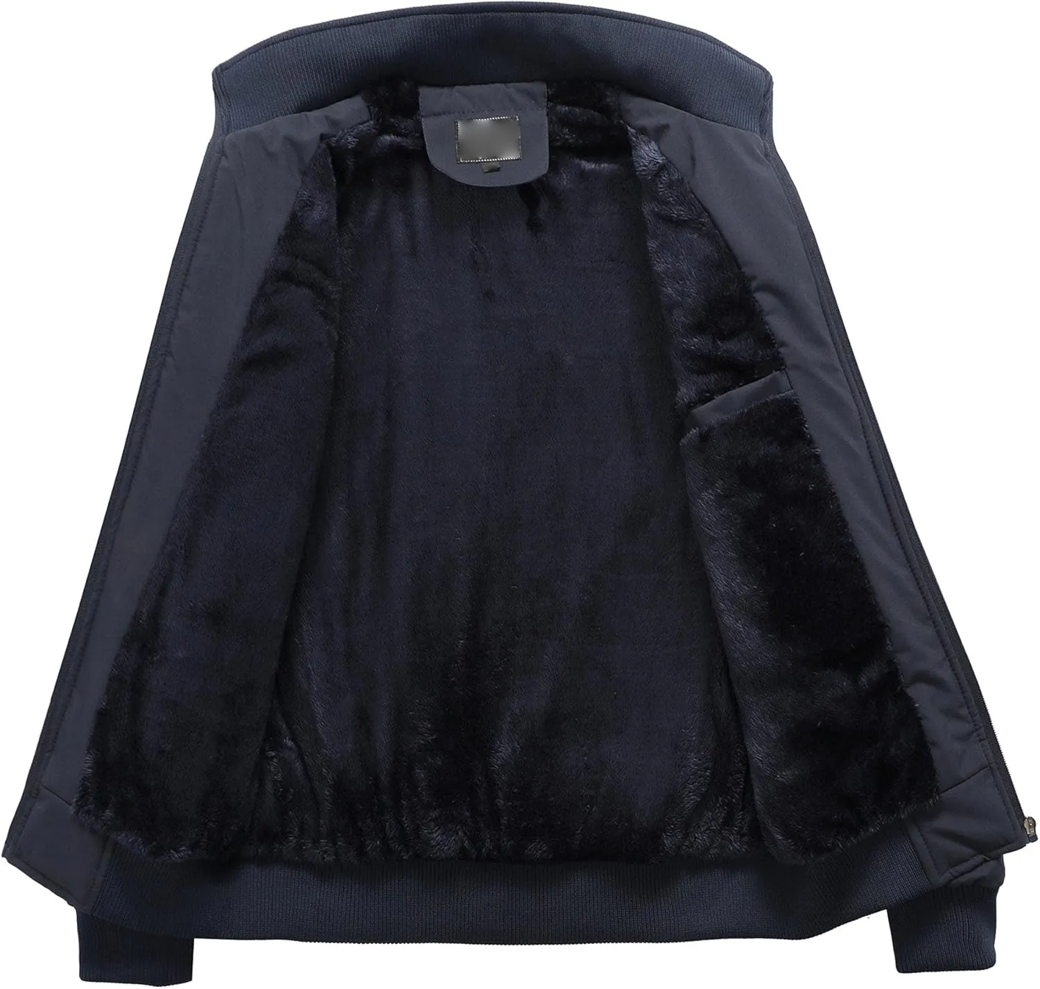 Men's Lightweight Baseball Bomber Jacket Windproof Stand Collar Casual Sport Jacket Winter Cotton Cargo Coats