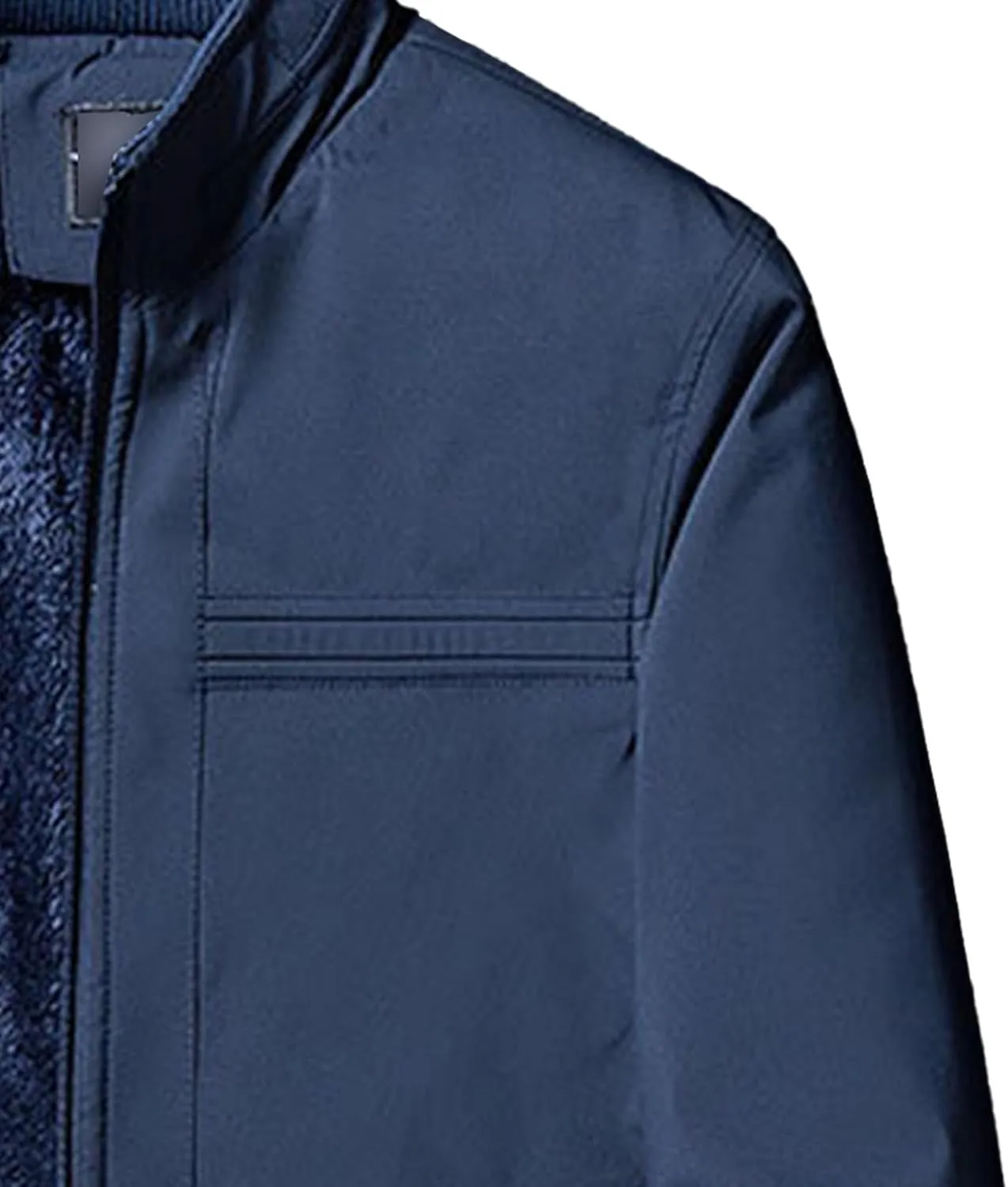 Men's Lightweight Baseball Bomber Jacket Windproof Stand Collar Casual Sport Jacket Winter Cotton Cargo Coats