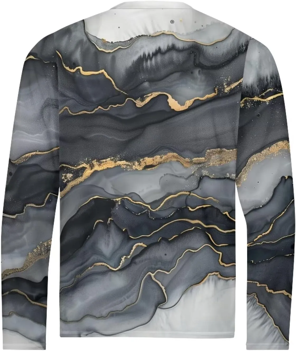 Men's Long Sleeve T-Shirt Athletic Workout Crewneck Shirt Breathable Lightweight Plus Size Top