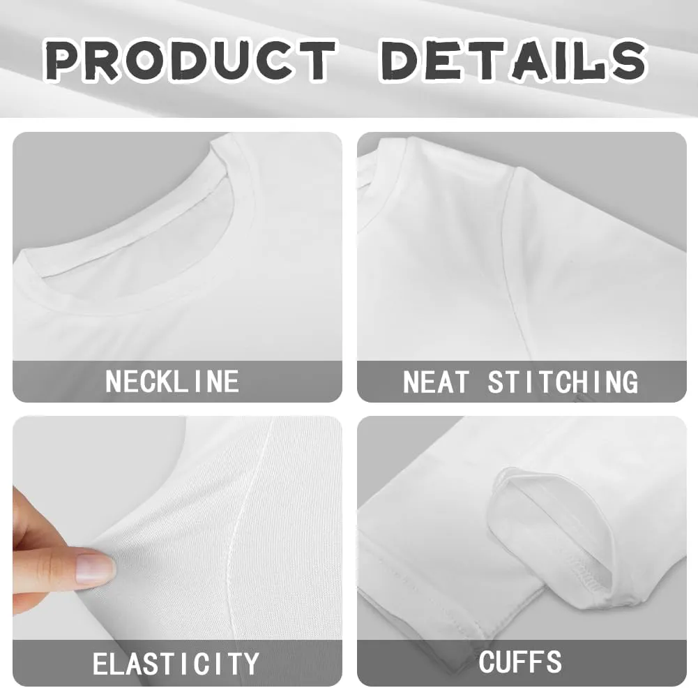 Men's Long Sleeve T-Shirt Athletic Workout Crewneck Shirt Breathable Lightweight Plus Size Top