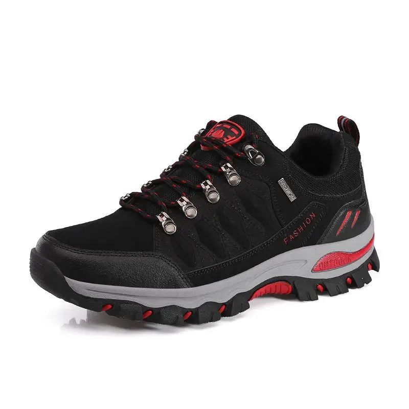 Men's Mountaineering Sports Shoes Men Non Slip Casual Shoes Outdoor Wear-resistant Shock-absorbing Comfort Lace Up Male Sneakers
