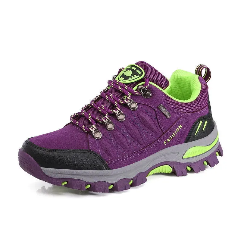Men's Mountaineering Sports Shoes Men Non Slip Casual Shoes Outdoor Wear-resistant Shock-absorbing Comfort Lace Up Male Sneakers