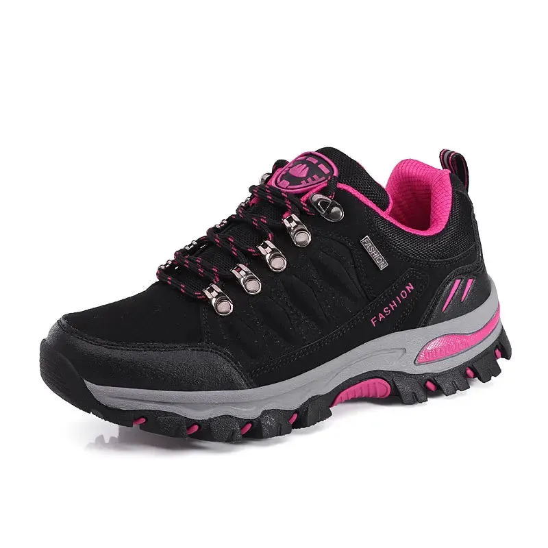 Men's Mountaineering Sports Shoes Men Non Slip Casual Shoes Outdoor Wear-resistant Shock-absorbing Comfort Lace Up Male Sneakers