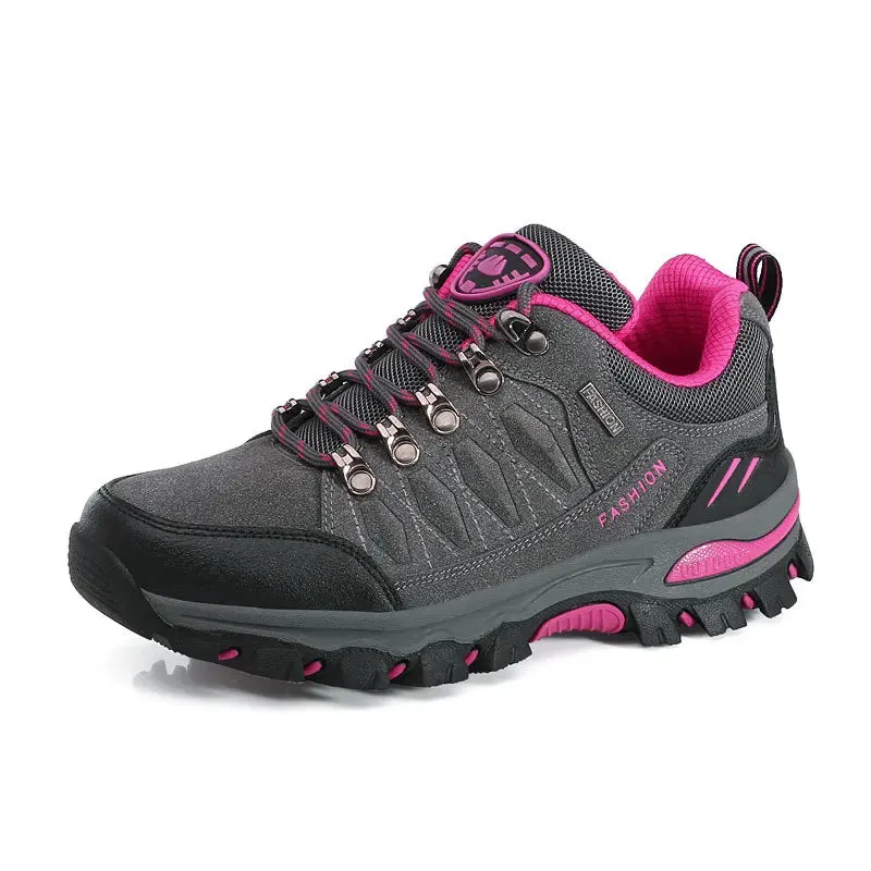 Men's Mountaineering Sports Shoes Men Non Slip Casual Shoes Outdoor Wear-resistant Shock-absorbing Comfort Lace Up Male Sneakers