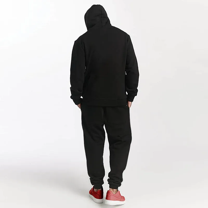 Men's Printed Hooded Sweatshirt With Velvet Lining