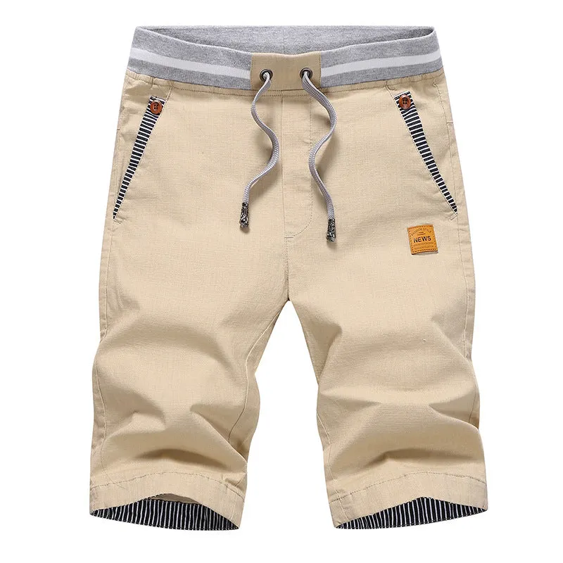 Men’s Pure Cotton Quick-Dry Beach Pants