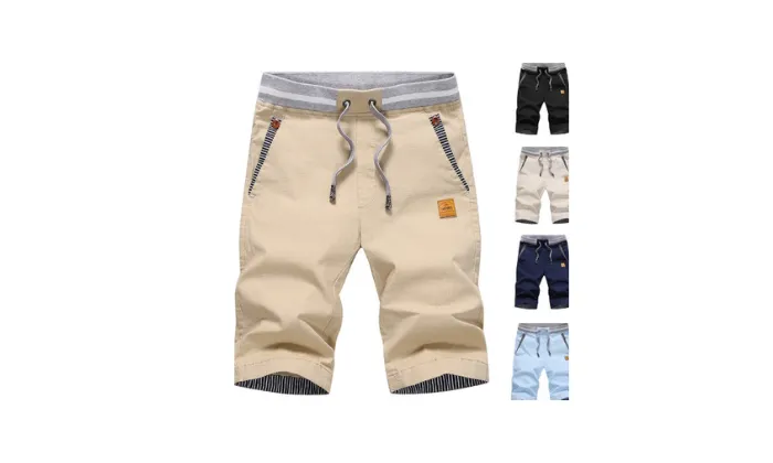 Men’s Pure Cotton Quick-Dry Beach Pants