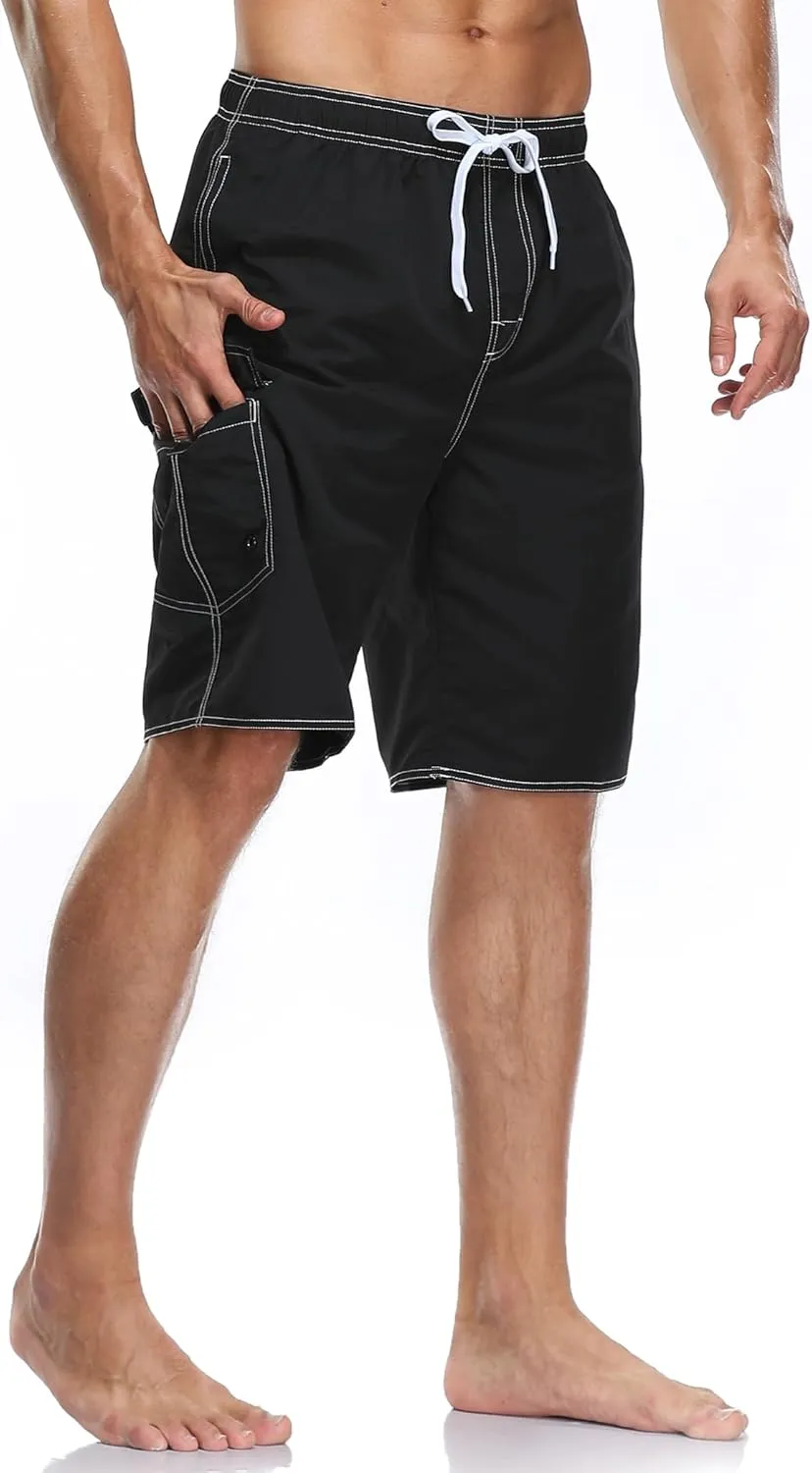 Men's Quick Dry Swim Trunks Board Shorts Swimwear Bathing Suits