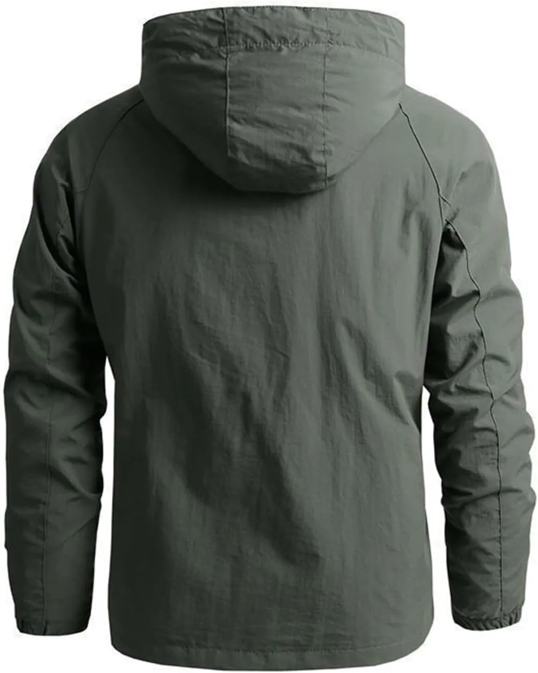 Mens Rain Jacket Waterproof Lightweight Coats Packable Shell Windbreaker Long Sleeve Raincoats Hooded Outdoor Tops