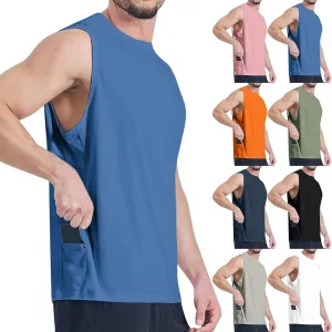Men's Sleeveless Sun Shirts Quick Dry Tank Tops for Outdoor Sun Protection UPF 50  Athletic Gym Workout Muscle Shirts