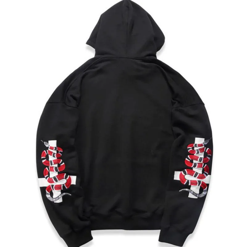 Men's Spring Hooded Sweatshirt With Print