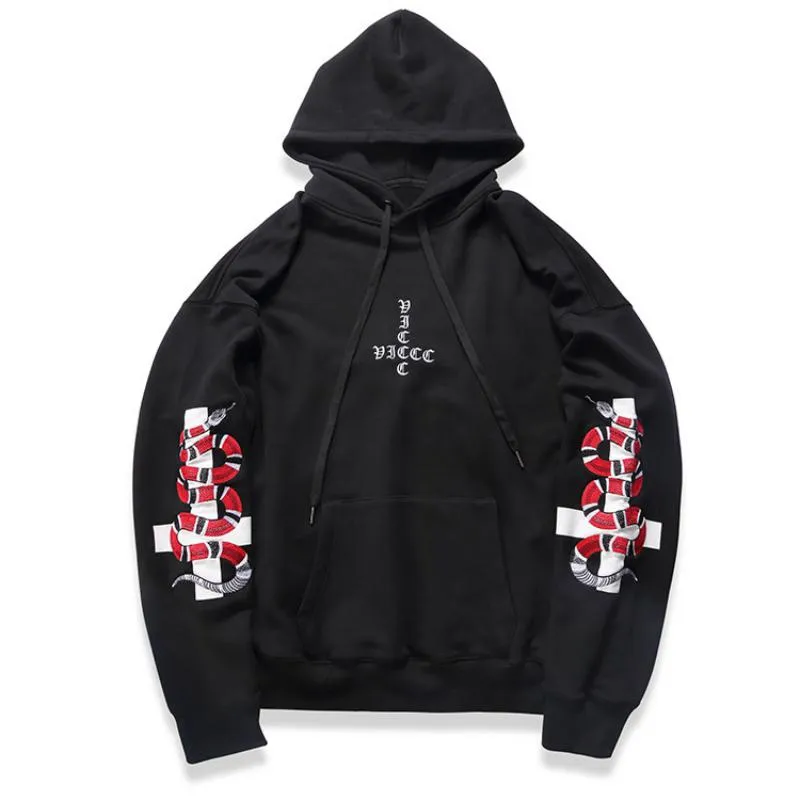 Men's Spring Hooded Sweatshirt With Print
