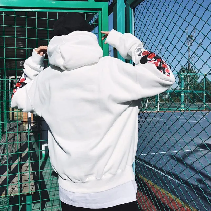 Men's Spring Hooded Sweatshirt With Print