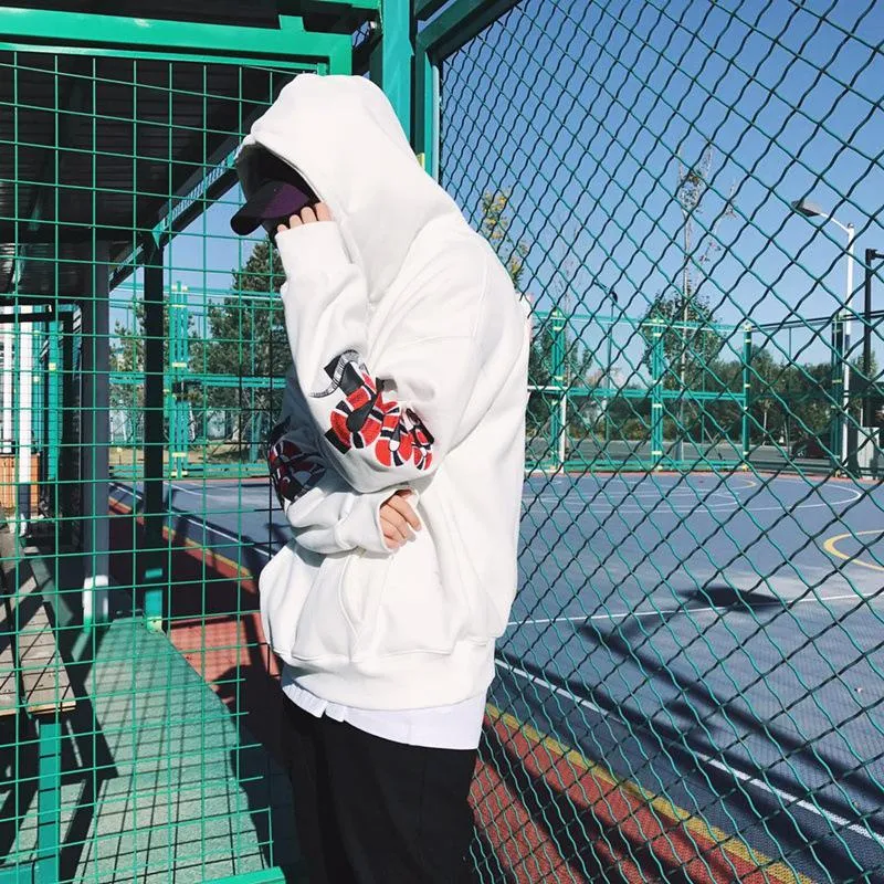 Men's Spring Hooded Sweatshirt With Print