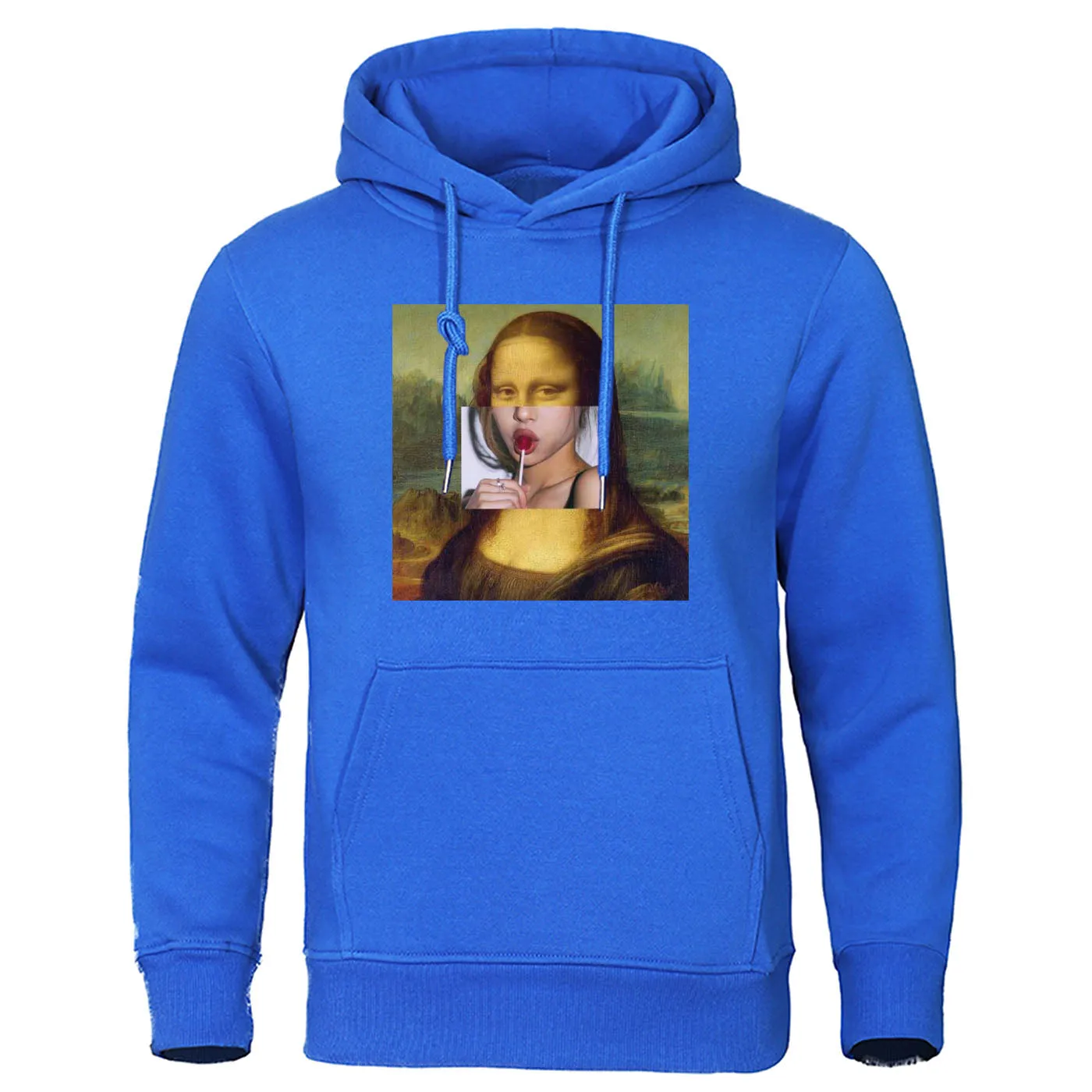 Men's Spring/Autumn Warm Hooded Sweatshirt With Print