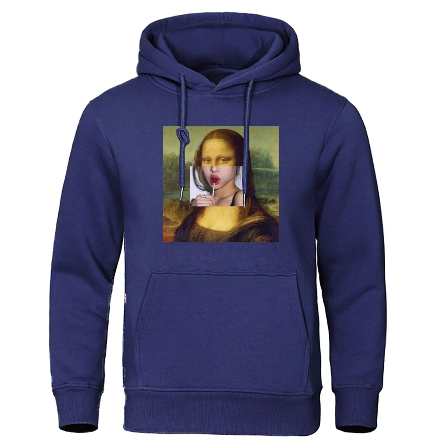 Men's Spring/Autumn Warm Hooded Sweatshirt With Print